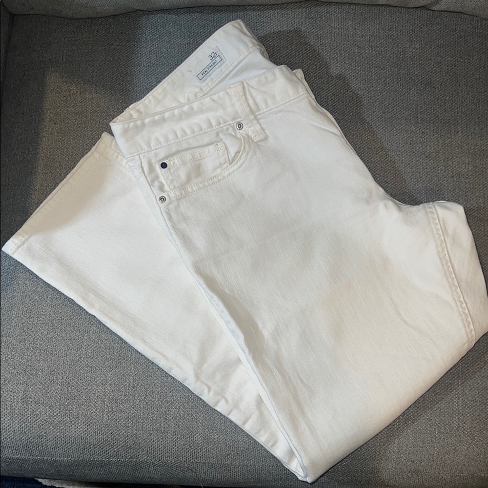 GAP White Straight Leg Jeans Classic Style